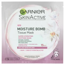 Kangasnaamio 32 g Moisture Bomb kuivalle ja herkälle iholle