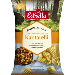 Kantarellisipsi Estrella 250 g sadonkorjuu