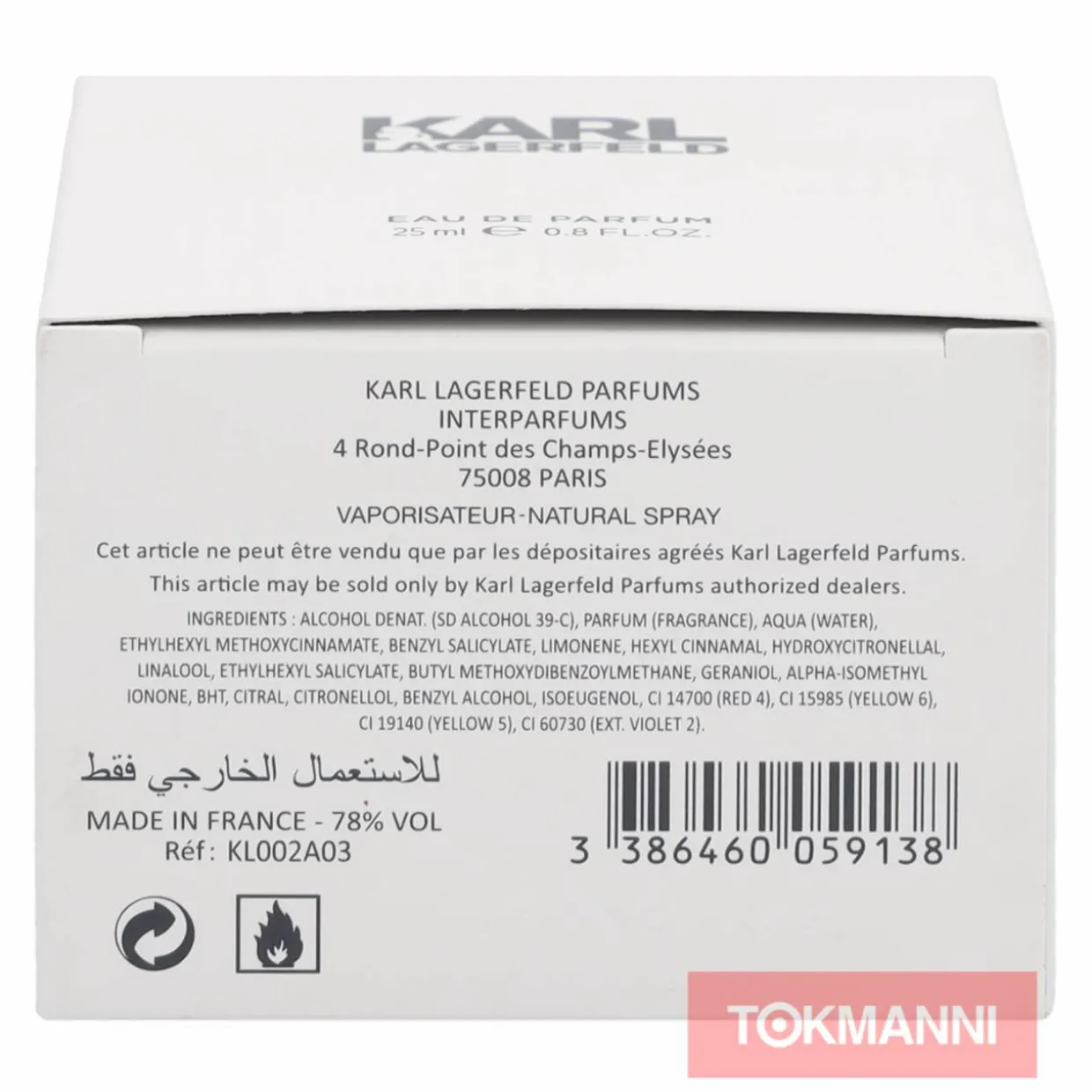 Karl Lagerfeld Pour Femme Edp Spray 25ml