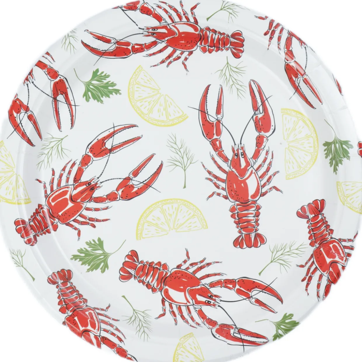 Kartonkilautanen Let's Party 10 kpl 25 cm rapu