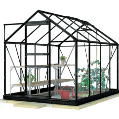 Kasvihuone Lykke Glass 5m2, musta