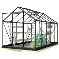 Kasvihuone Lykke PC 6,2m2, musta