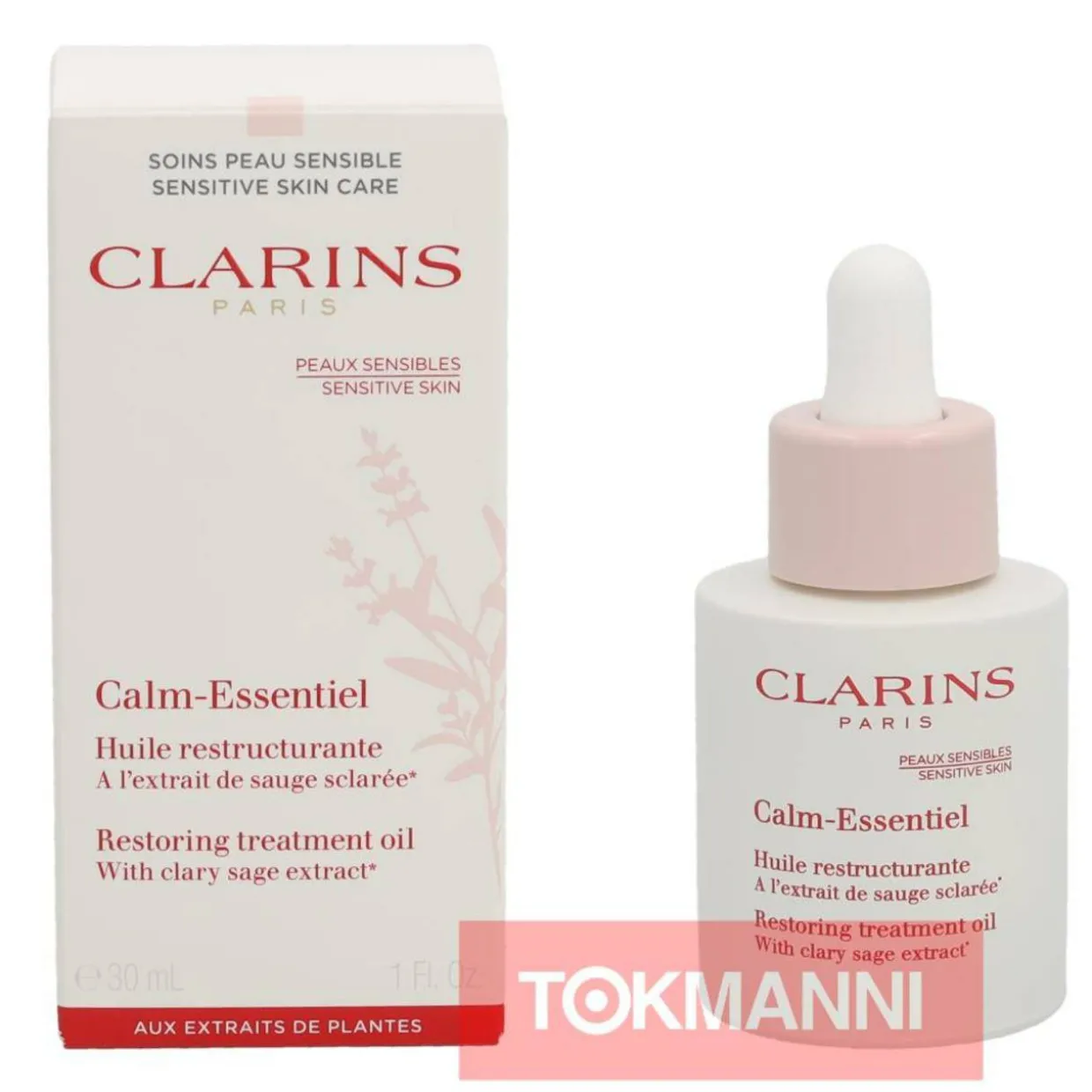 Kasvoöljy, Clarins 30 ml Calm-Essentiel Restoring Treatment