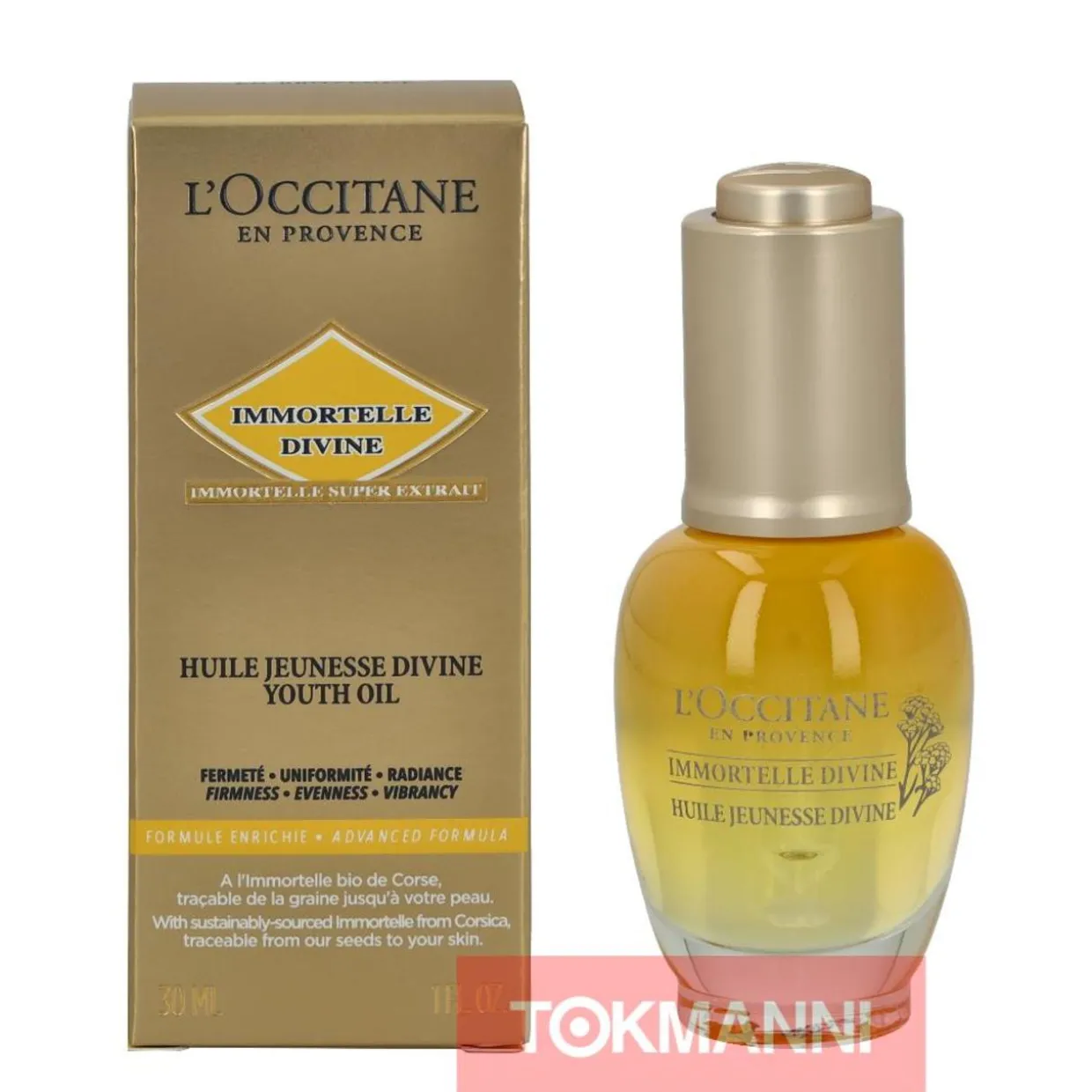 Kasvoöljy, L'Occitane 30 ml Immortelle Divine Youth