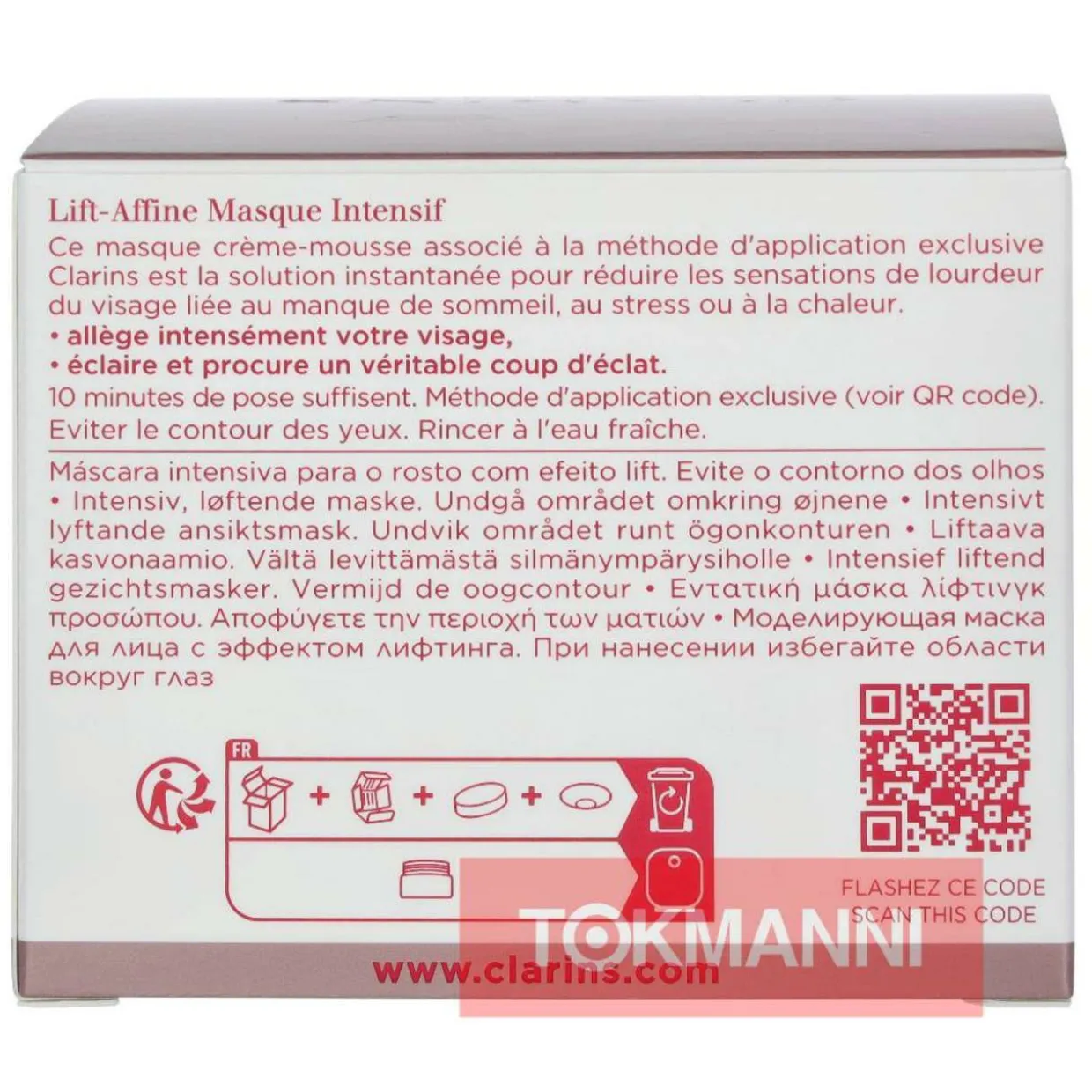 Kasvonaamio, Clarins 75 ml V-Facial Intensive