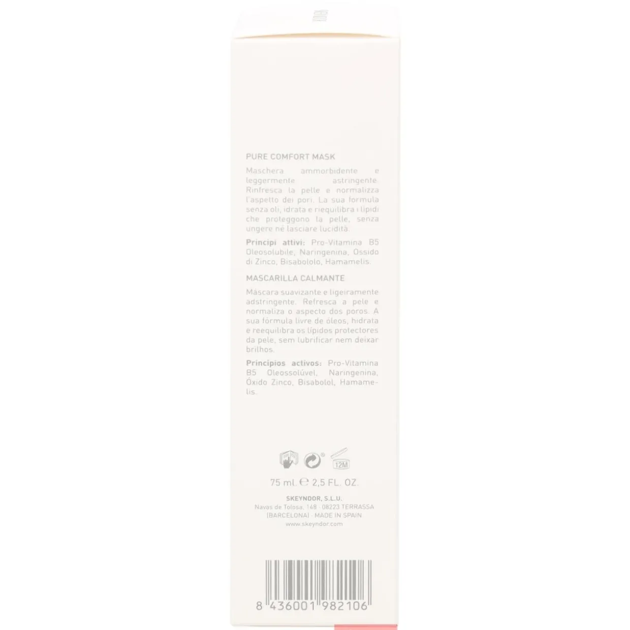 Kasvonaamio, Skeyndor 75 ml Clear Balance Pure Comfort