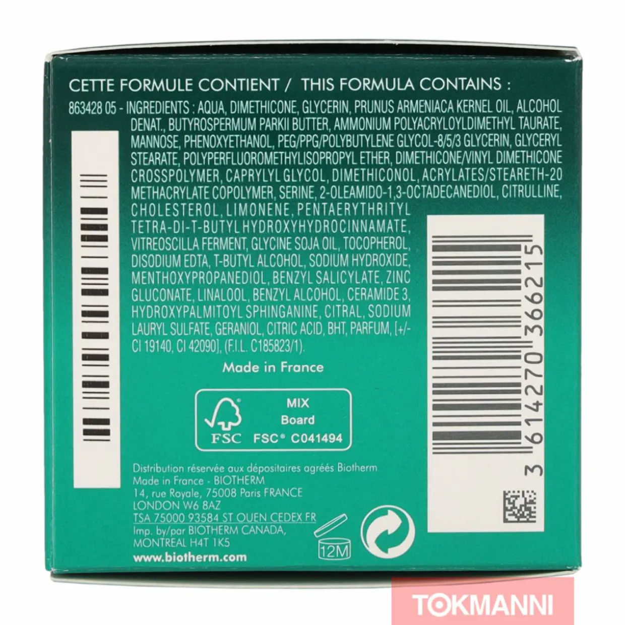 Kasvovoide, Biotherm 50 ml Aquasource 48h For Normal/Combination Skin