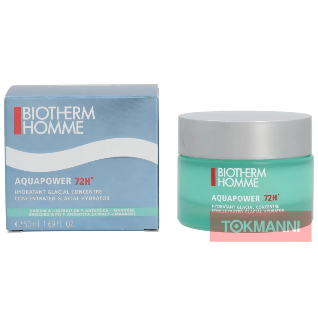 Kasvovoide, Biotherm 50 ml Homme Aquapower 72h Concentrated Glacial Hydrator