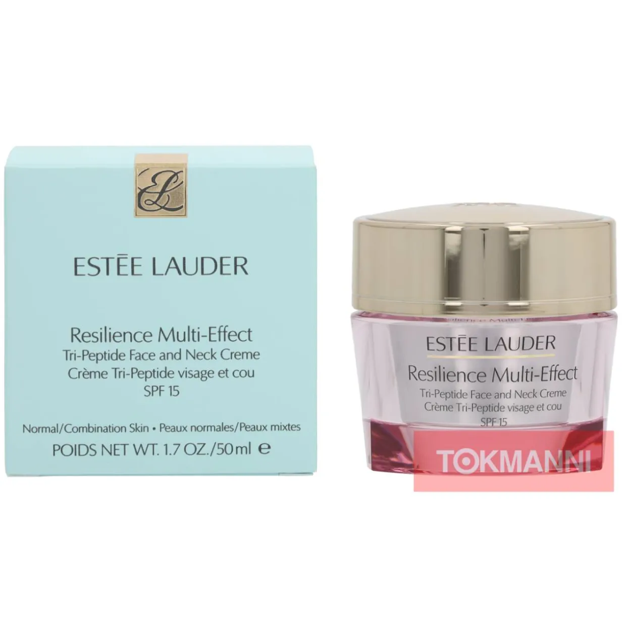 Kasvovoide, Estee Lauder 50 ml Resilience Multi-Effect Face and Neck SPF15 For Normal/Combination Skin
