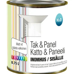 Katto- ja paneelimaali 0,75 l valkoinen