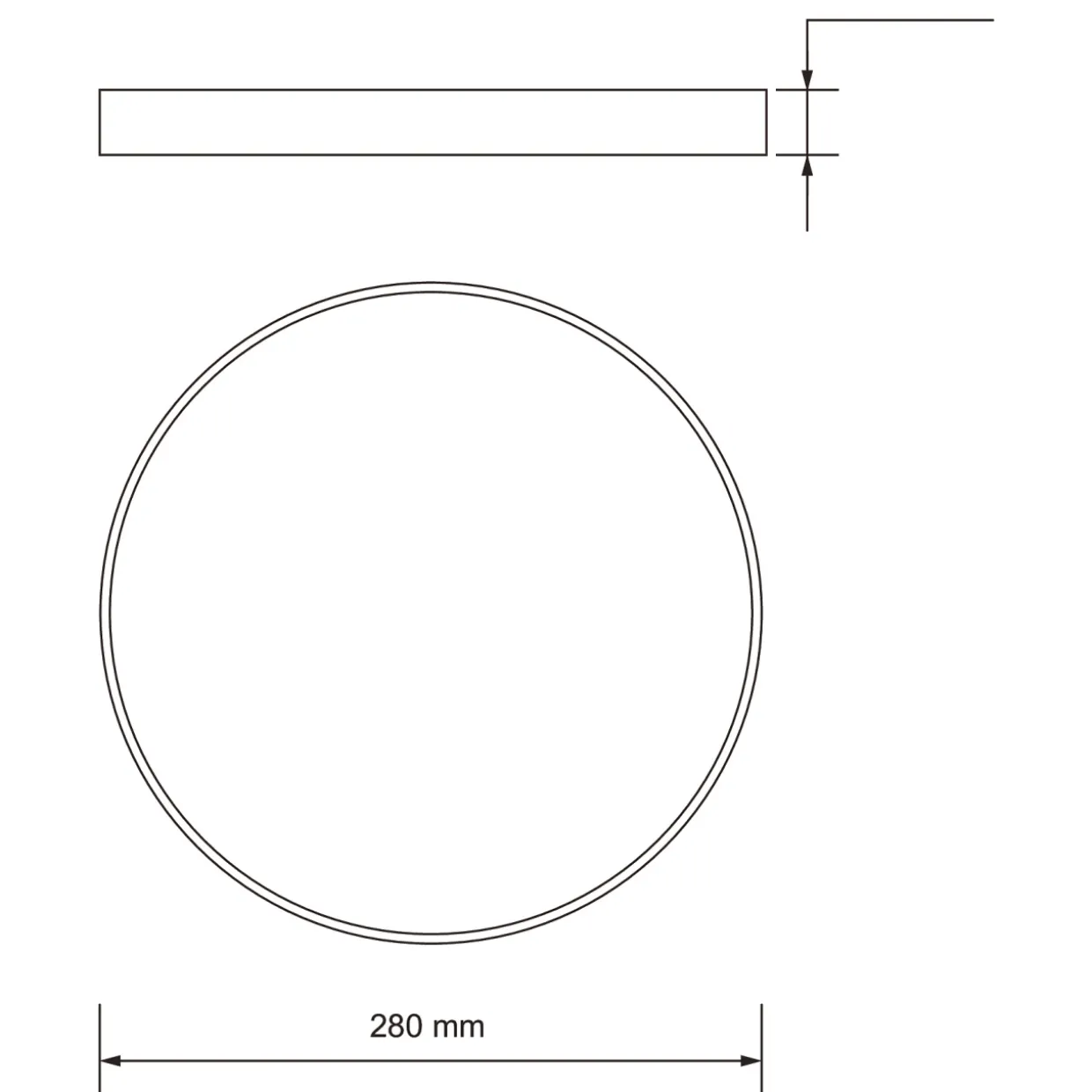 Kattovalaisin Airam Aias 280 22 W 2500 lm IP20 CCT