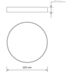 Kattovalaisin Airam Aias 225 17 W 2000 lm IP20 CCT