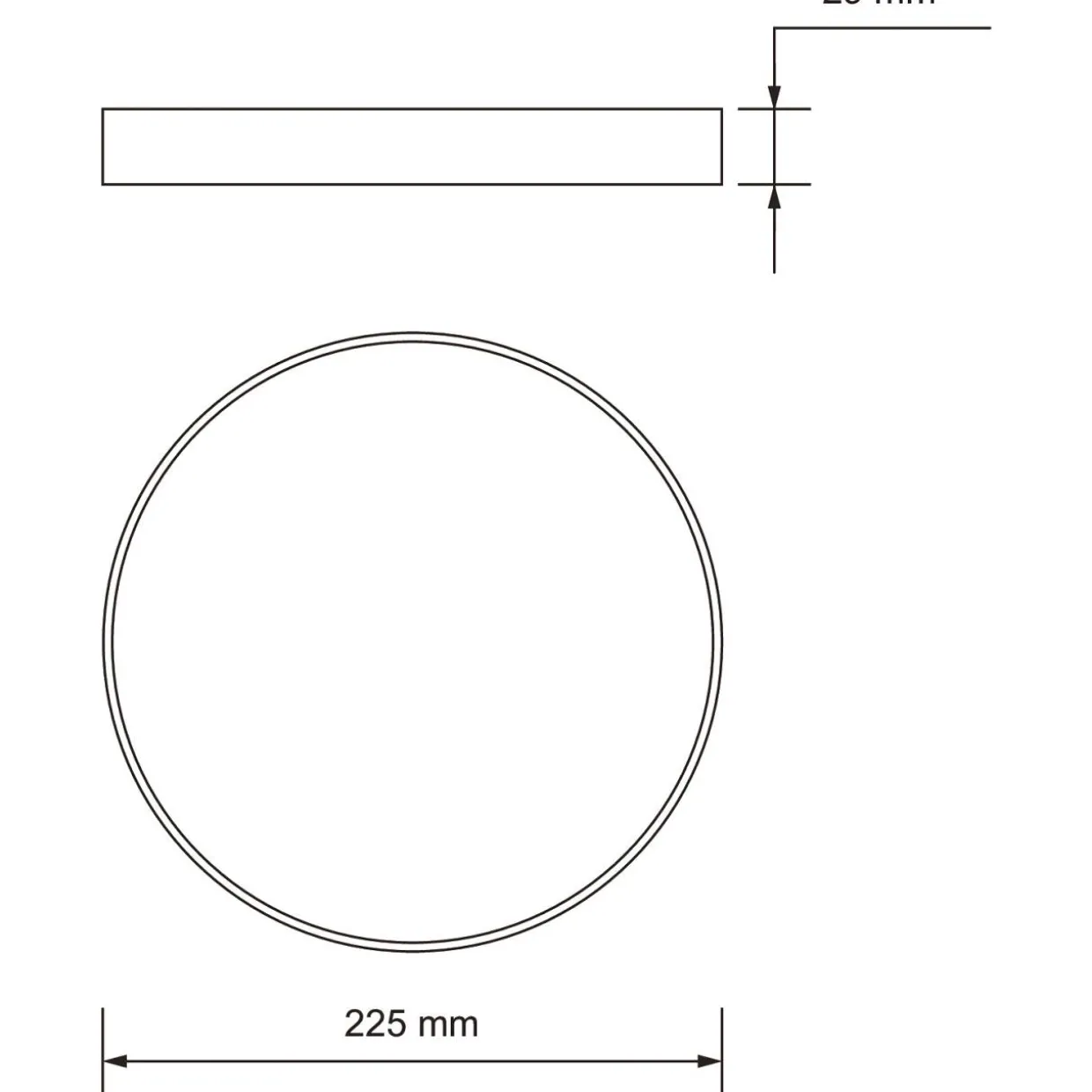 Kattovalaisin Airam Aias 225 17 W 2000 lm IP20 CCT