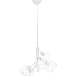 Kattovalaisin Aneta Lighting Atom 5-osainen, valkoinen/kirkas