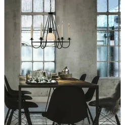 Kattovalaisin Aneta Lighting Kronoberg, musta