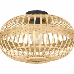 Kattovalaisin EGLO Amsfield 40W Ø45cm rottinki/musta
