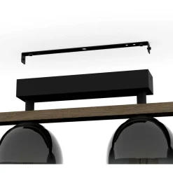 Kattovalaisin EGLO Filago 4x40W 88x14,5cm savulasi/puu