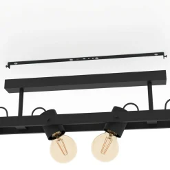 Kattovalaisin EGLO Plimsoll 4x15W 77x9,5cm musta