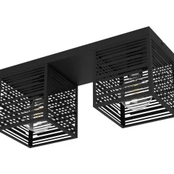 Kattovalaisin 2-os EGLO Piedritas 2x40W 51,5x18cm musta