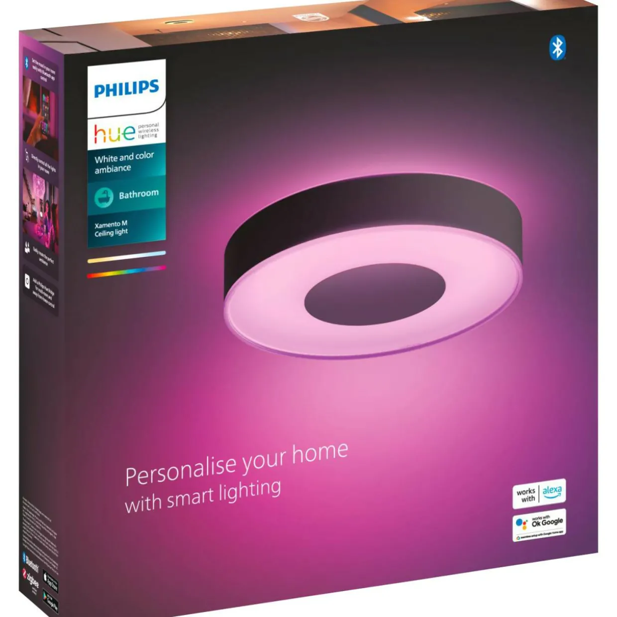 Kattovalaisin Philips Hue Xamento M musta