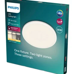 Kattovalaisin Philips Ozziet CL570 valkoinen SceneSwitch 36W 27K