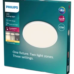 Kattovalaisin Philips Ozziet CL570 valkoinen SceneSwitch 22W 27K