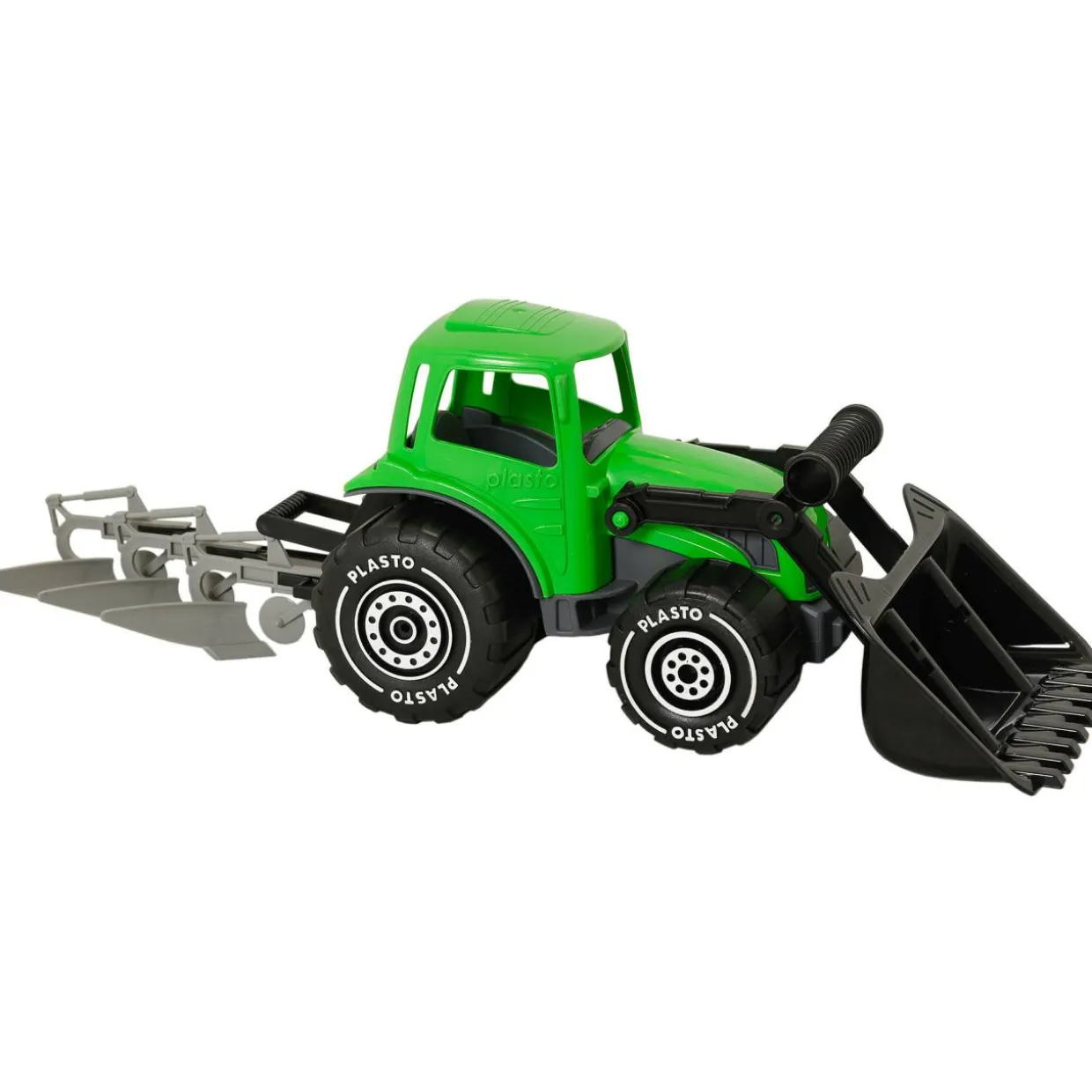 Kauhatraktori auralla Plasto 32 cm, vihreä