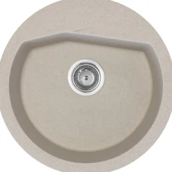Keittiöallas Aqualine Ø 516 mm X-Granit hiekanvärinen