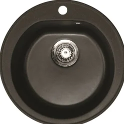Keittiöallas Aqualine Ø 510 mm X-Granit grafiitinmusta