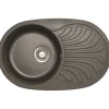 Keittiöallas Aqualine 780 x 500 mm X-Granit grafiitinmusta