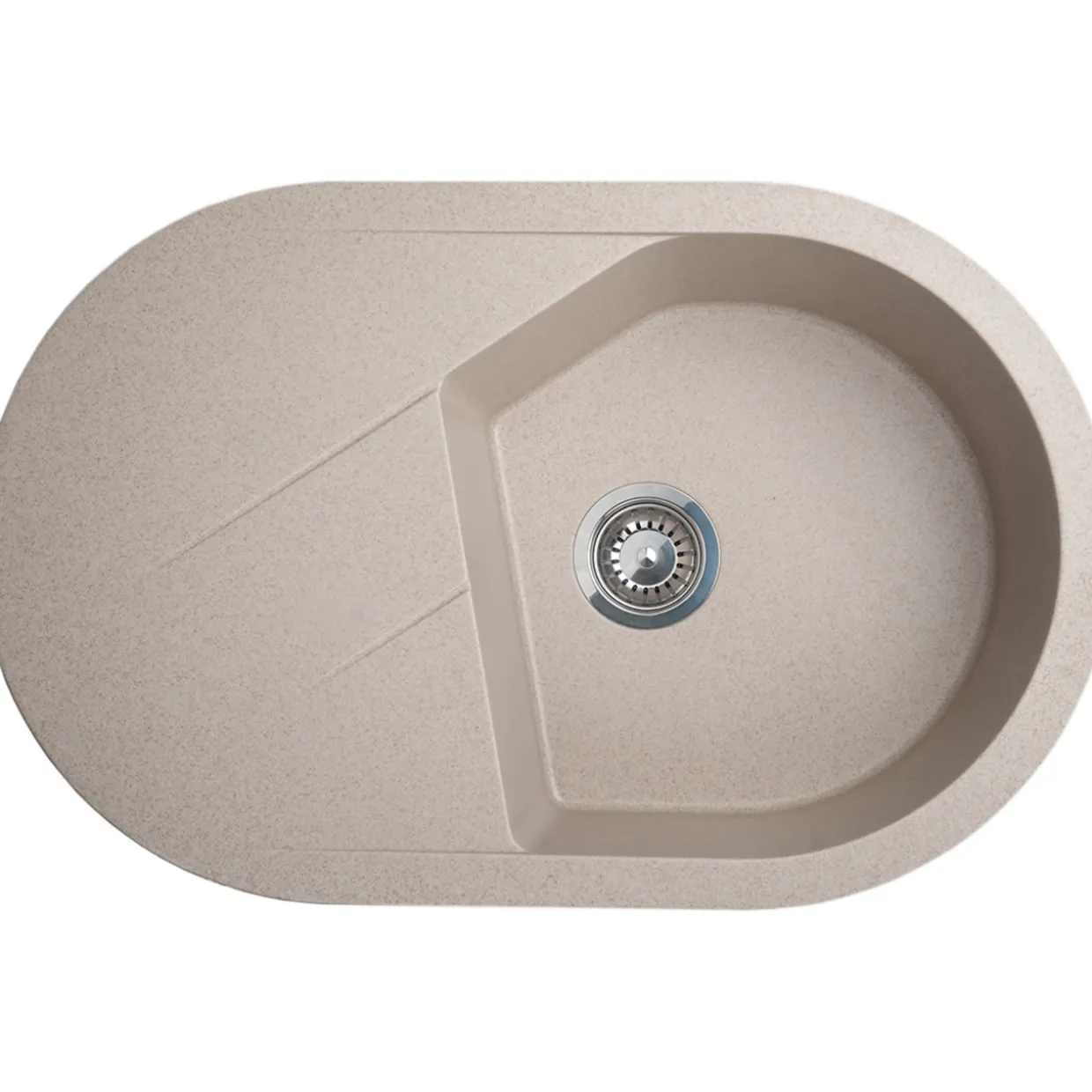 Keittiöallas Aqualine M 780 x 500 mm X-Granit hiekanvärinen