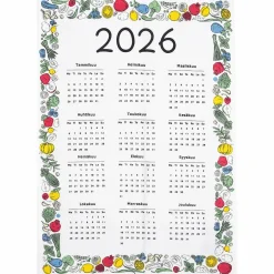 Keittiöpyyhe Kotikulta 50 x 70 cm Kalenteri 2026
