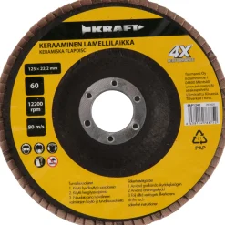 Keraaminen lamellilaikka 125 mm 60