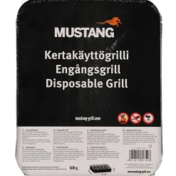 Kertakäyttögrilli Mustang