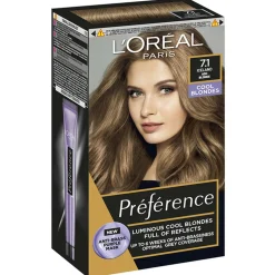 Kestoväri Loreal Preference 7.1 Iceland keskivaalea tuhka