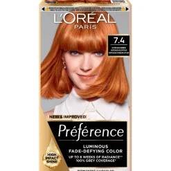 Kestoväri Loreal Preference 7.4 Mango Copper