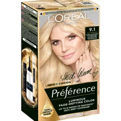 Kestoväri Loreal Preference 9.1 Viking Ash Blonde tuhkanvaalea