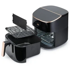 Kiertoilmakypsennin Wilfa Airfryer AFD-80SPLIT musta/ruusukulta