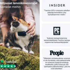 Kissan aktiivisuuskaulapanta Tractive CAT Mini 4G GPS