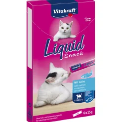 Kissanherkku Vitakraft 6 x 15 g Cat Liquid snack lohi