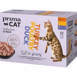 Kissanruoka PrimaCat 12 x 85 g Classic siipikarja-mix kastikkeessa
