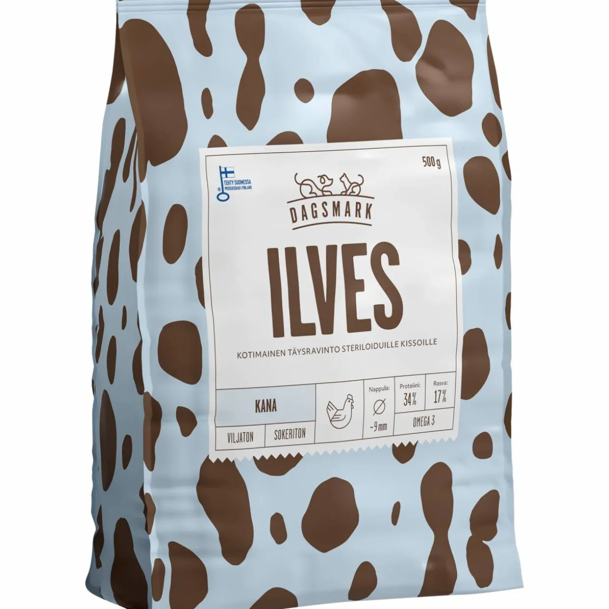 Kissanruoka Dagsmark 500 g Ilves viljaton kana