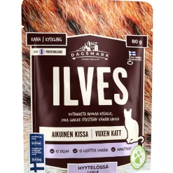 Kissanruoka Dagsmark 80 g Ilves kana hyytelössä