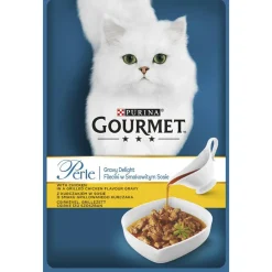 Kissanruoka Gourmet Perle 85 g Gravy Delight Kanaa kastikkeessa