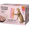 Kissaruoka PrimaCat 12 x 85 g Classic Kastikelajitelma monipakkaus steriloiduille kissoille