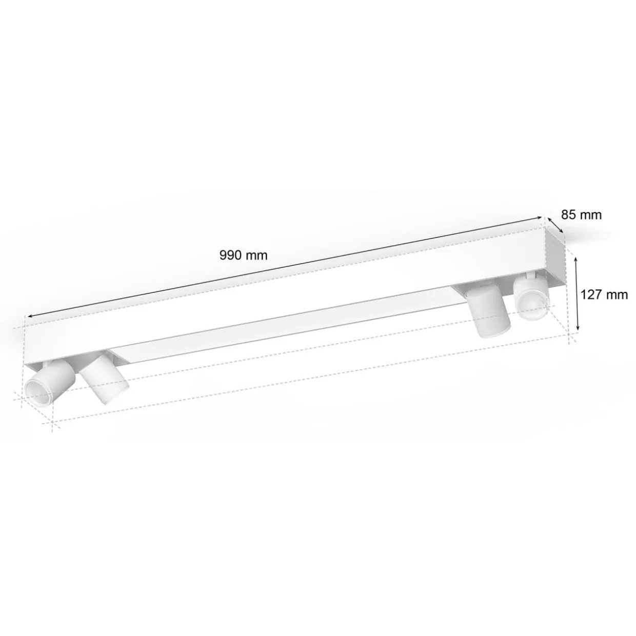 Kohdevalaisin Philips Hue Centris 4-spot, valkoinen