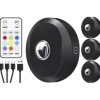 Kohdevalaisin Berg RGB LED ladattava 3 kpl musta