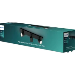 Kohdevalaisin Philips Runner musta 4x20W