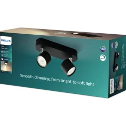 Kohdevalaisin Philips Star musta 3x4.5W