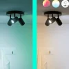 Kohdevalaisin WiZ Imageo musta 3x5W RGB